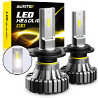 AUXITO FANLESS Bright H7 LED Headlight Bulb Kit High Power 100W 20000LM 6500K 2X