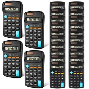 24 Small Pocket Calculators 8-Digit Display Solar Powered - Picture 1 of 6