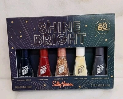 1 Caja De Sally Hansen Insta-dri Juego De Regalo Color Uñas - Brilla Brillante 5 Piezas. Foto 1 de 4