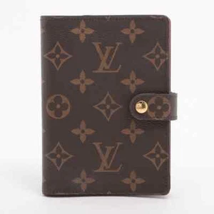 LOUIS VUITTON Agenda PM Monogram R20005 Auth rank A Brown notebook Cover - Imagen 1 de 23