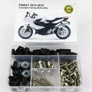 Kit completo de carrocería de pernos de carenado de acero apto para BMW F800GT 2013-2020 plateado - Imagen 1 de 11