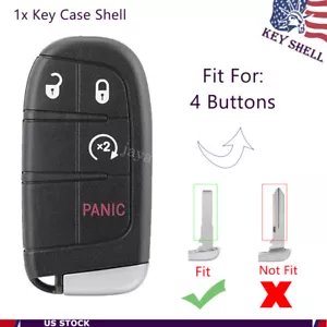 For 2015 2016 2017 2018 2019 2020 Jeep Renegade Compass Smart Key Fob Case Shell - Foto 1 di 9