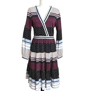 Gal Meets Glam Dakota Dress 6 Purple Polka Dot Cottagecore Country Romantic - Picture 1 of 14
