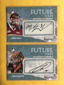 MARK SEGAL (VANCOUVER) 10-11 BETWEEN THE PIPES GOALIEGRAPH AUTOGRAPH  1 CARD