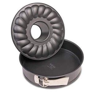 Springform mit Flach- und Rohrboden Ø 28 cm Kuchenform aus Stahl mit Antihaft... - Bild 1 von 9