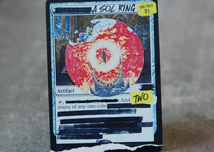 A Sol Ring $1 | MTG Satirical Altered Art - Picture 1 of 4