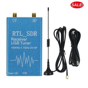 820T For RTL SDR Receiver USB Tuner 100KHz-1.7GHz UV HF RTL2832U + R820T - Zdjęcie 1 z 8