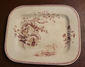 Antique Tennyson New Wharf Pottery Large Plate - Picture 1 of 12