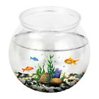 Aquarium Mini Round Anti Fall Fish Bowl Wedding Candy Holder Plastic Drum Style
