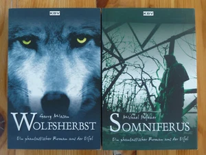 2x phant. Eifel-Roman: Sieferner: Somniferus + Miesen: Wolfsherbst, KBV 2003/04 - Bild 1 von 4