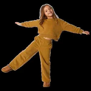 Cozi Girl's Preschool Dolman Crew + Wide Leg 2 Pieces Set CTST004 NEW with TAGS - Picture 1 of 5