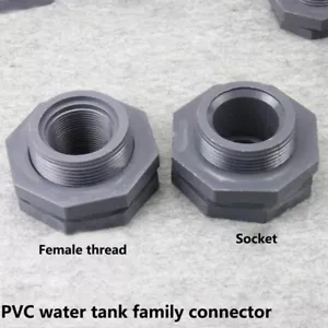 Accesorios de hilo para tanque de agua de PVC para junta para tanque de peces tubería de drenaje para acuario - Imagen 1 de 5