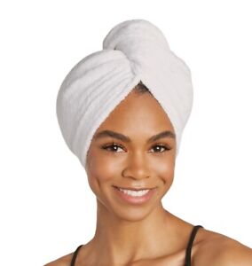 Original TURBIE TWIST-Microfiber Super-Absorbent Hair Towel White, Brand New!