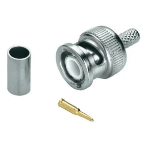 Spina BNC a Crimpare 75-Ohm per cavo RG59 - - Foto 1 di 1