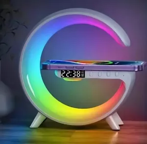 Smart Light Sound Machine And Wireless Charger and Bluetooth Speaker Lamp 🔥 - Picture 1 of 8