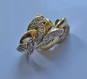 *Diamantohrstecker Ohrstecker mit Diamant Diamond Ohrringe aus 585 14kt Gold - Bild 1 von 9