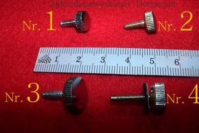 Schrauben - für Diskantverdeck, Akkordeon Ersatzteile, accordion parts - Screws - Bild 1 von 2