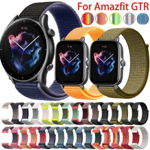 Cinturino orologio ad anello nylon per Amazfit GTS 4 3 Bip Mini GTR 4 Pro 2 2E 42 cinturino 47 mm - Foto 1 di 89
