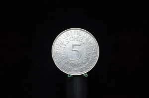 - M.F.B - BRD - 5 Deutsche Mark - Silberadler 1958 J.- siehe Bilder 19. - Bild 1 von 4