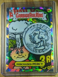 GPK Garbage Pail Kids Chrome Atomic Purchased Percy - Picture 1 of 2