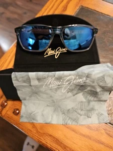 Maui Jim , Multi Color Wood Look Blue Lenses Sunglasses - Picture 1 of 3