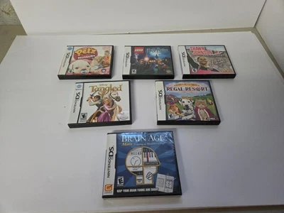 Nintendo DS - Lot of (6) Games - Tangled, Petz, Harry Potter, Brain Age, Etc. - Image 1 of 4