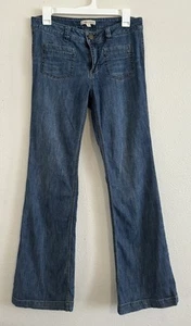 Jeans donna Cabi taglia 6 elasticizzato Farrah svasato demin vita media boho - Foto 1 di 14