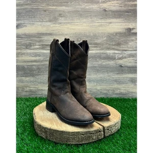 Old West Women - Size 7 - Brown Roper Cowboy Boots Style SRL4051 - Picture 1 of 11