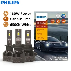 Philips Ultinon Rally 3590 LED H4 H7 H11 HB3 HB4 HIR2 180W Car Headlight Bulb - Picture 1 of 11