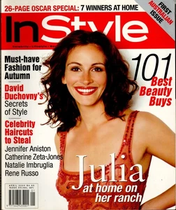 InStyle Australia - April 2000 - Julia Roberts, David Duchovny + Jennie Garth - Picture 1 of 4