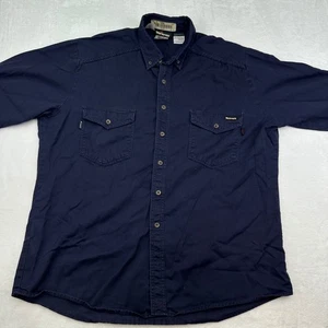 Workrite FR Flame Resistant UltraSoft Button Up Work Shirt Blue XL X-Large - Picture 1 of 13