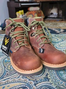 New Hawk X Work Gear Platoon Women's 9 Waterproof Work Boot Soft Toe - Picture 1 of 12