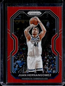 2020-21 Panini Prizm Juancho Hernangomez Red Prizm #128/299 Timberwolves - Picture 1 of 2