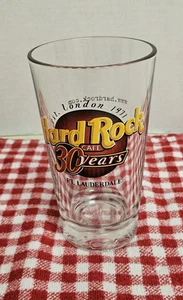 Hard Rock Cafe Ft. Lauderdale 30 Years 160z Beer Glass AUCT#13617 - Picture 1 of 4