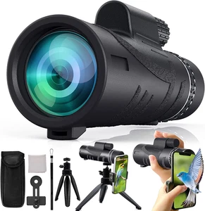 Monocular Alta Potencia 80X100 con Prisma BAK-4 para Observación de Aves y Viajes - Imagen 1 de 12