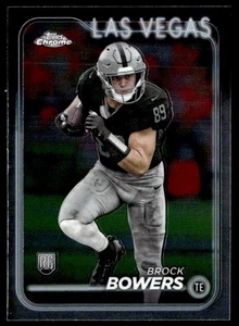 2024 Topps Chrome Brock Bowers RC Las Vegas Raiders #207 - Picture 1 of 2