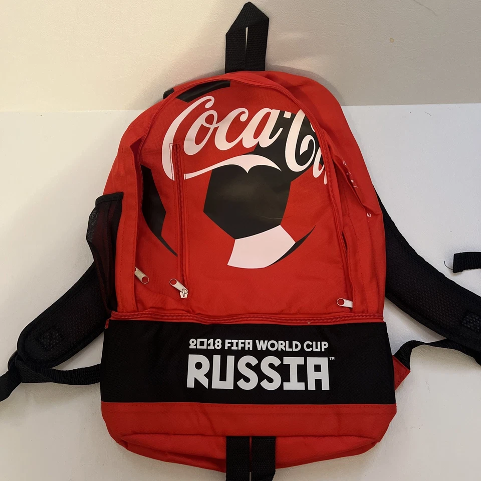 Coca Cola Copa Mundial de la FIFA Rusia 2018 Mochila Bolso Fútbol Memorabilia Escuela Foto 1 de 4
