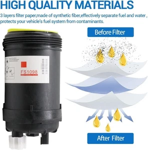 Filtro separador de agua combustible FS1098 reemplazo para 5319680 5308722 FS20038 FH21462 - Imagen 1 de 8