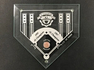 2004 Strassbourg Jacobs Field "Ground From The Mound" Plaque w/COA Limited Edt.! - Picture 1 of 3