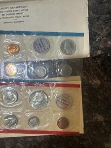 1969 Uncirculated P and D Set, With 40% Silver Kennedy (one set of 10 coins) - Picture 1 of 1