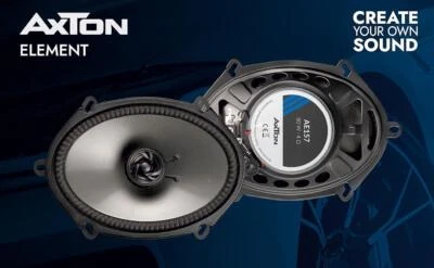 AXTON AE157 oval 5 x 7“ / 13 x 18 cm 2-Wege Koaxial Auto Lautsprecher Set 80 W - Bild 1 von 4