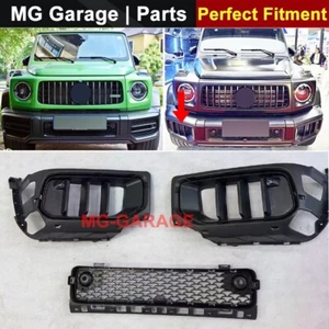 2025 G63 W465 STYLE FRONT BUMPER INSERT VENTS FOR MERCEDES BENZ W464 G63 19 - 22 - Picture 1 of 13