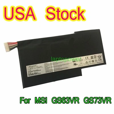Batería de iones de litio 57Wh NUEVA BTY-M6J para MSI GS63 GS63VR GS73 GS73VR 5700mAh EE. UU. Foto 1 de 2