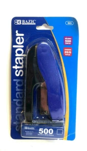 Desktop Handheld Standard 26/6 Hefter mit 500 Ct Heftklammern BLAU - Bild 1 von 1