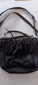 MZ Wallace Black Purse with Silver Accents, Large