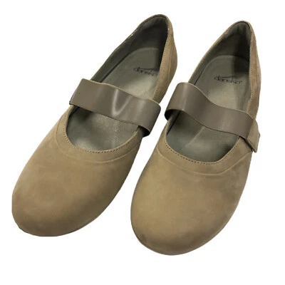 Dansko Kendra Mujer Gamuza Mary Jane Zapatos Correa Mini Cuña Gamuza Talla 41 10.5 11 Foto 1 de 4