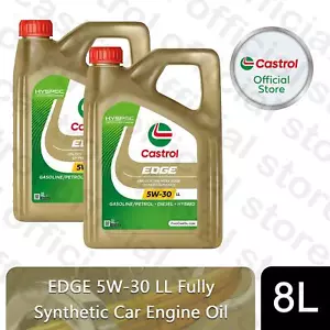 Castrol EDGE 5W-30 LL Engine Oil Fully Synthetic with Hyspec Standard, 8 Litre - Picture 1 of 7