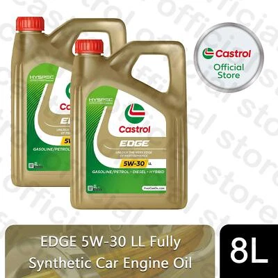 Castrol EDGE 5W-30 LL Engine Oil Fully Synthetic with Hyspec Standard, 8 Litre - Image 1 of 4