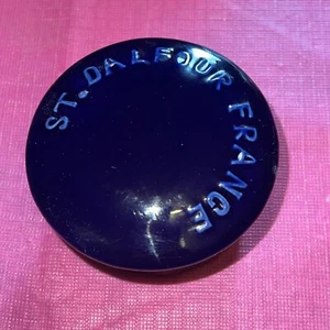 Vintage St Dalfours France blue lidded jam jar pot RARE - Picture 1 of 6