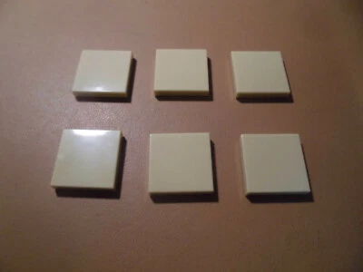 Lego 6x Platte Fliese 2x2 mit Nut 3068b beige ebein12 - Bild 1 von 2